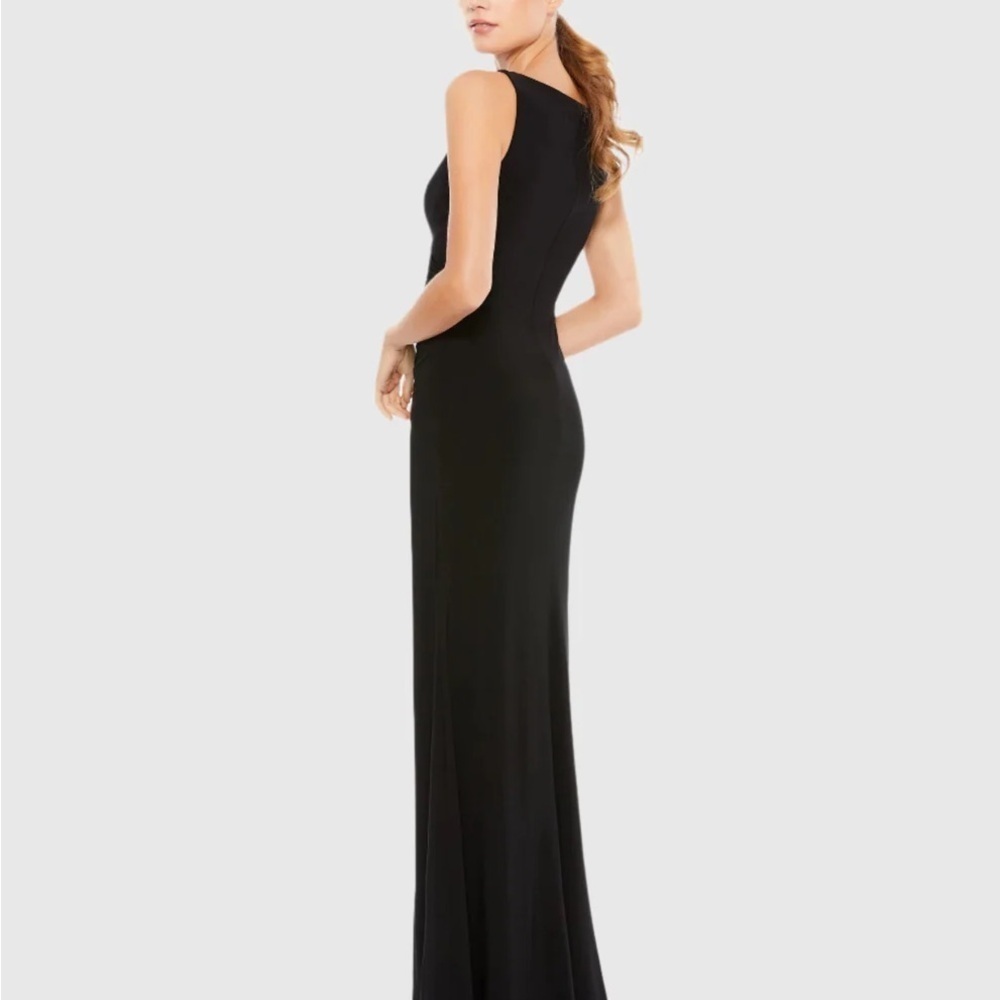 Mac Duggal 26513 NWT Faux Wrap Sleeveless V Neck Gown - Picture 3 of 6
